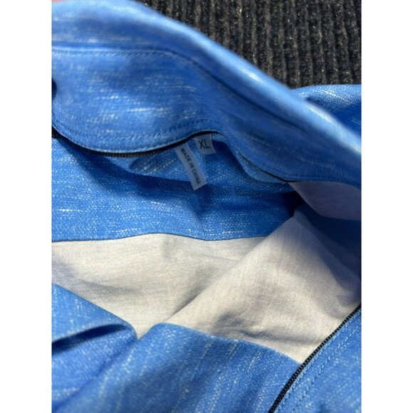 Bugatchi Men's Blue Button-Up Shirt With OoohCotton Tech 8-Way Stretch Size XL - Picture 3 of 7